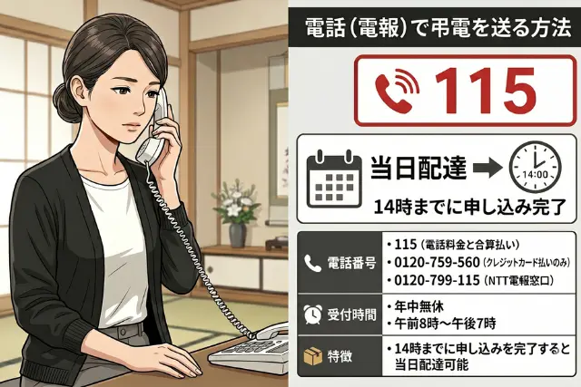 弔電の送り方