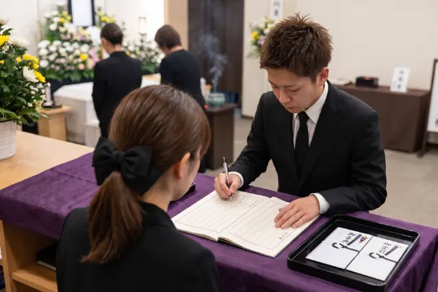 芳名帳を書く際のマナー