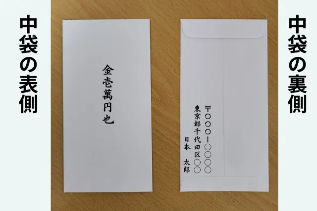 中袋の書き方