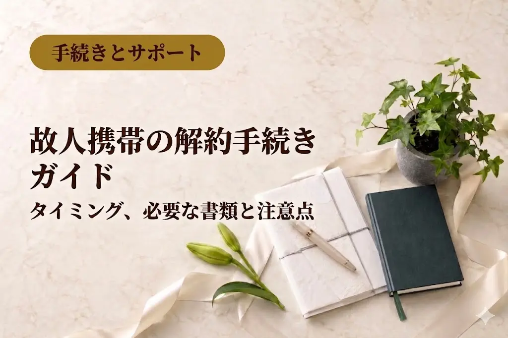 故人携帯の解約手続きガイド｜タイミング、必要な書類と注意点