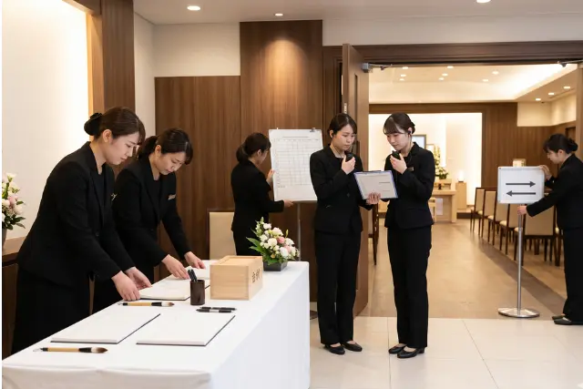受付開始前の事前準備：式を円滑に進めるための3つのポイント