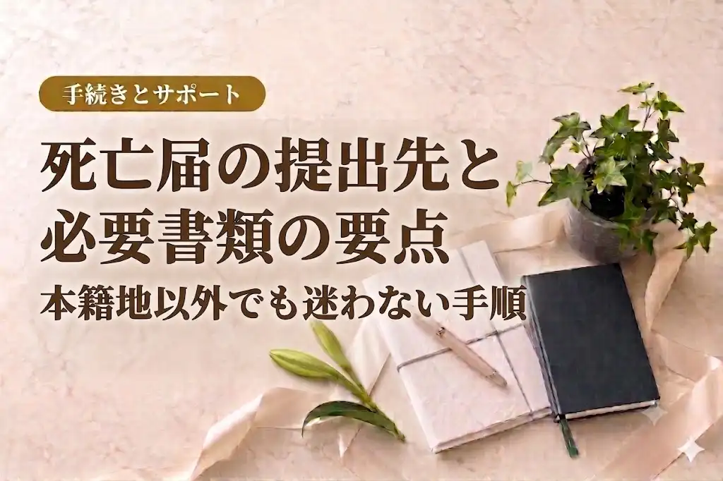 死亡届の提出先と必要書類の要点｜本籍地以外でも迷わない手順
