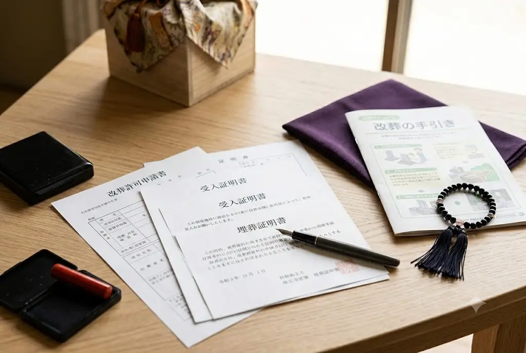 お引越し（改葬）の正しい手順と必要書類