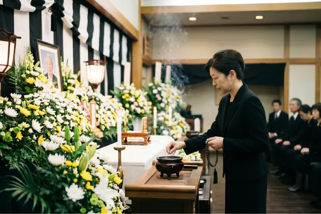 立礼焼香の手順
